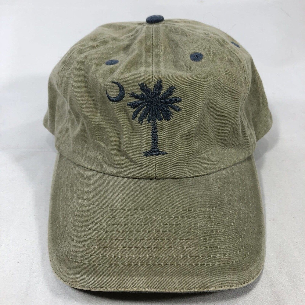 KRUGER LTD HAT CAP STRAP BACK ONE SIZE FITS MOST PALM TREE MOON OSFM ADJUST